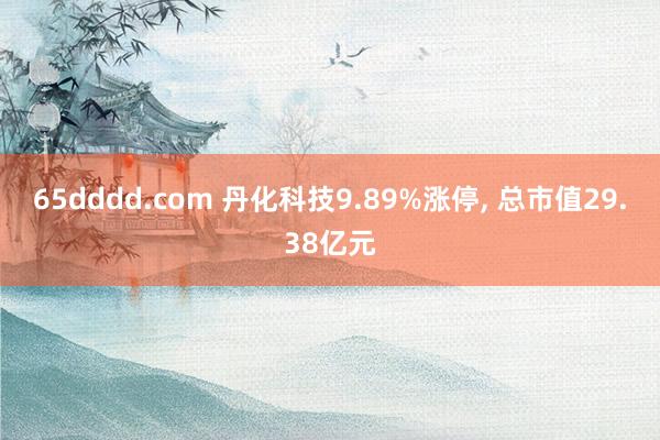 65dddd.com 丹化科技9.89%涨停, 总市值29.38亿元