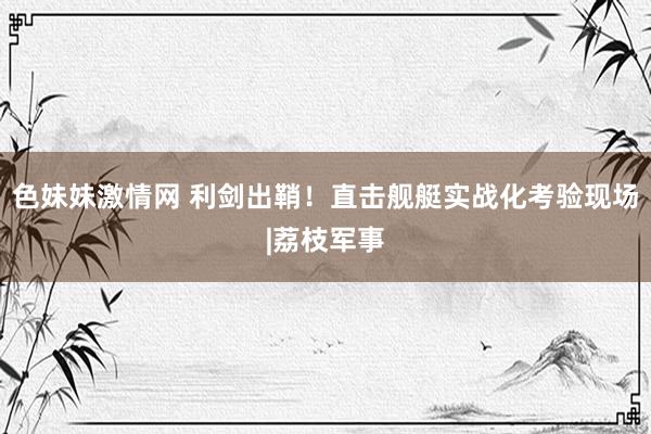 色妹妹激情网 利剑出鞘！直击舰艇实战化考验现场|荔枝军事